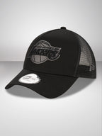 Los Angeles Lakers Tonal Black A-Frame Trucker Cap