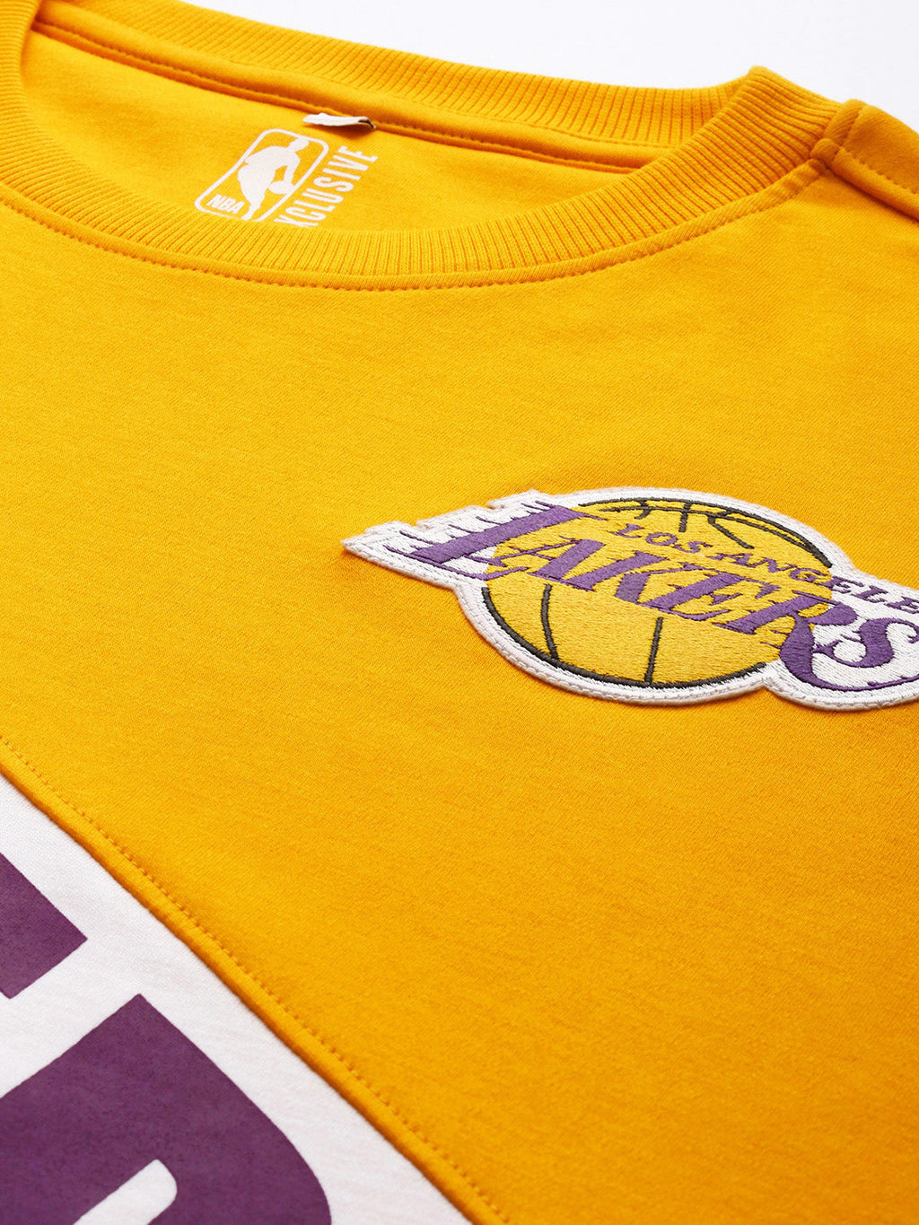 Los Angeles Lakers Cut and Sew Oversized T-Shirt