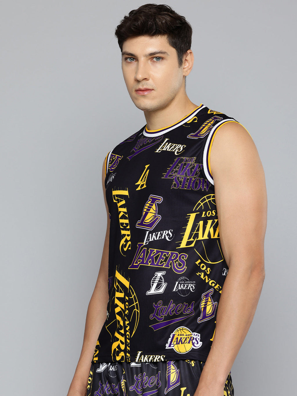 Los Angeles Lakers Logo Mash Sleeveless T-Shirt