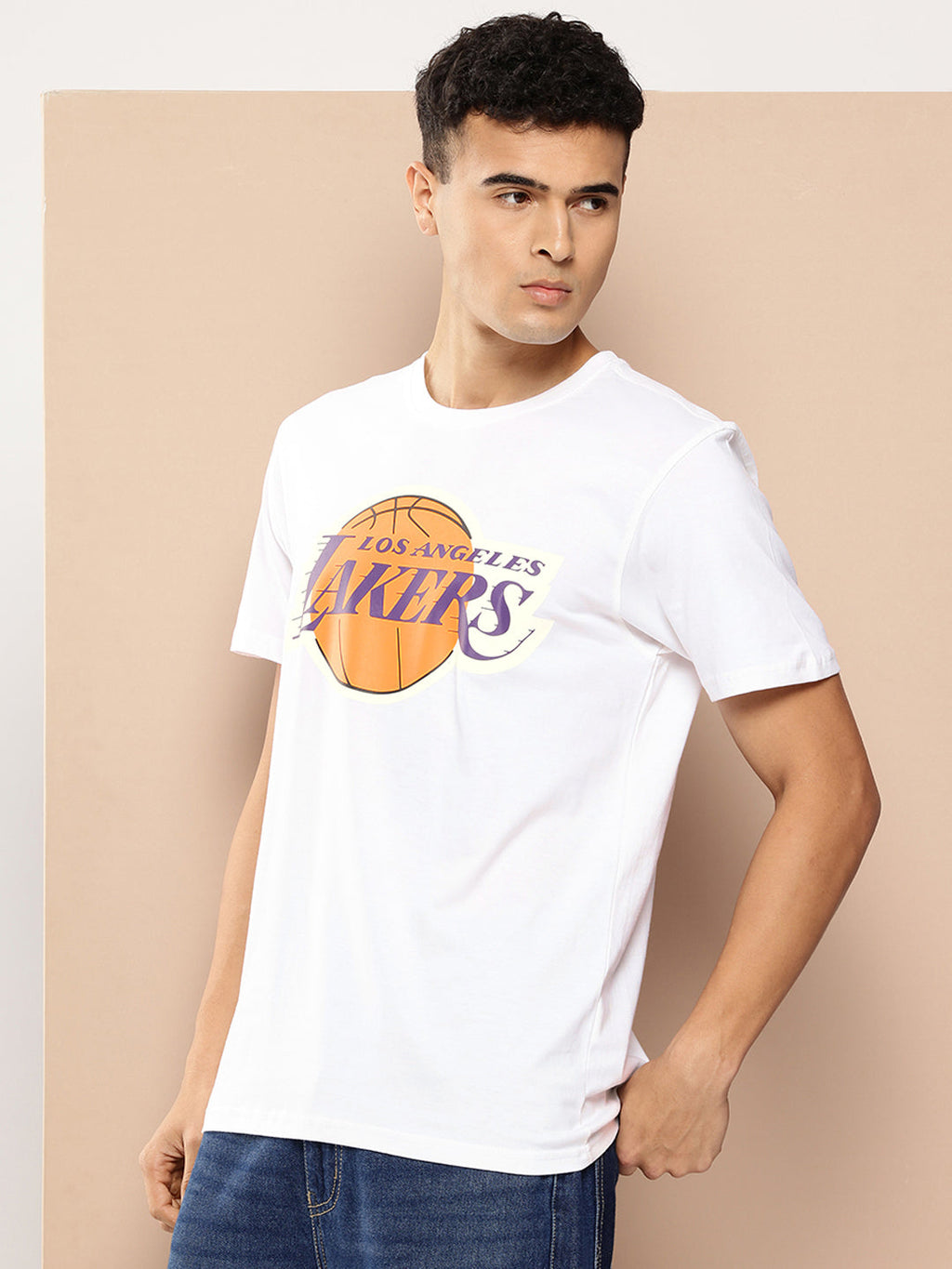 Los Angeles Lakers Classic Crest T-Shirt White
