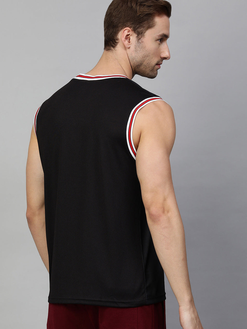 Chicago Bulls Oversized Logo Sleeveless T-Shirt Black
