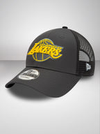 Los Angeles Lakers Home Field Grey 9FORTY Trucker Cap