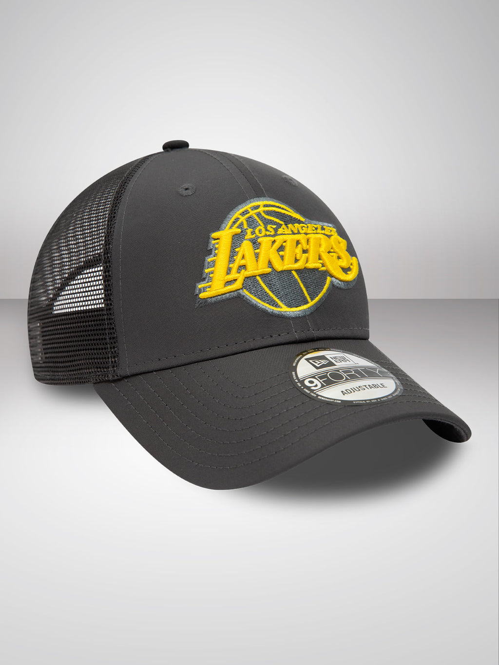 Los Angeles Lakers Home Field Grey 9FORTY Trucker Cap