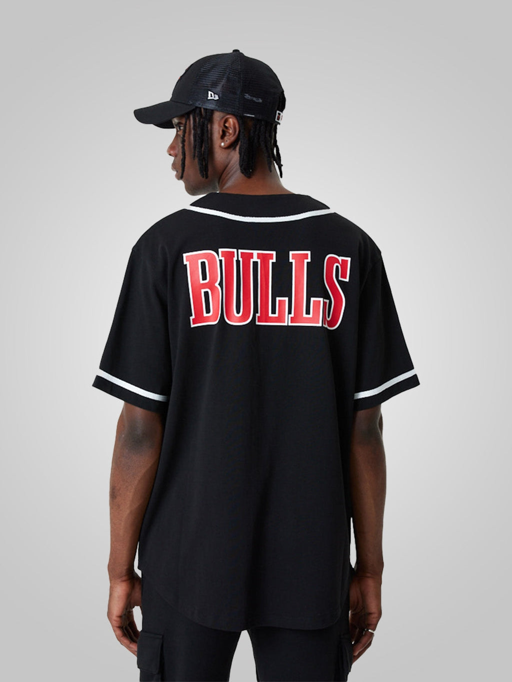 Chicago Bulls NBA Baseball Shirt Black