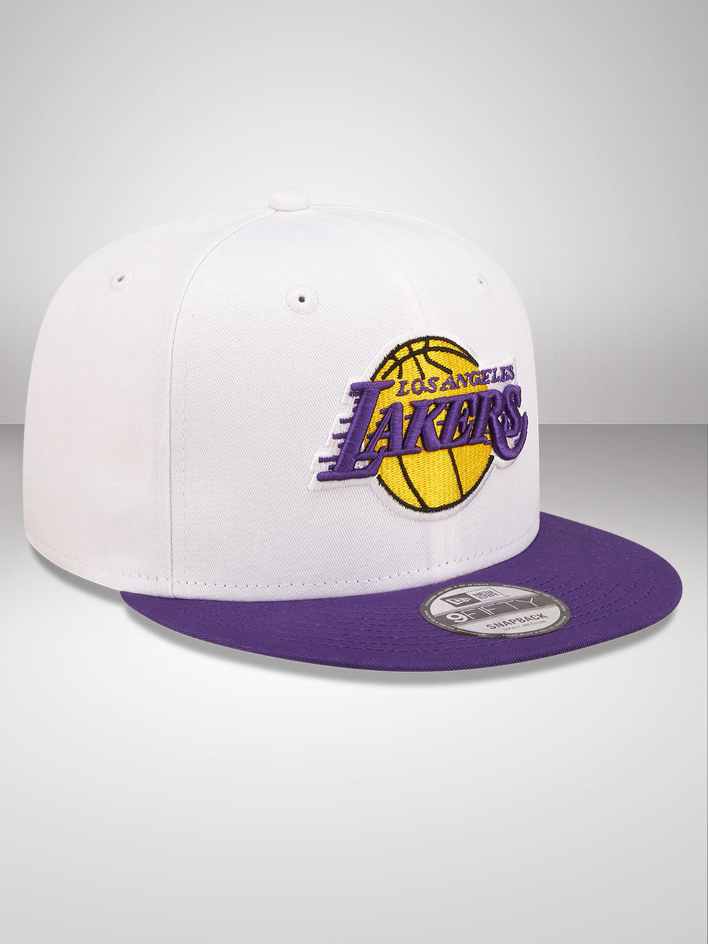Los Angeles Lakers White Crown Team White 9FIFTY Snapback Cap