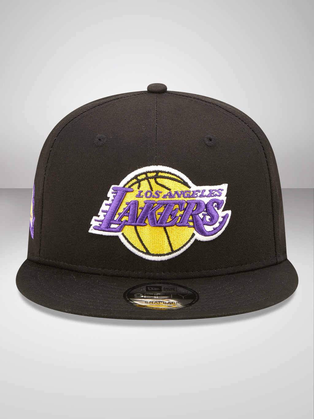 Los Angeles Lakers Team Side Patch Black 9FIFTY Snapback Cap