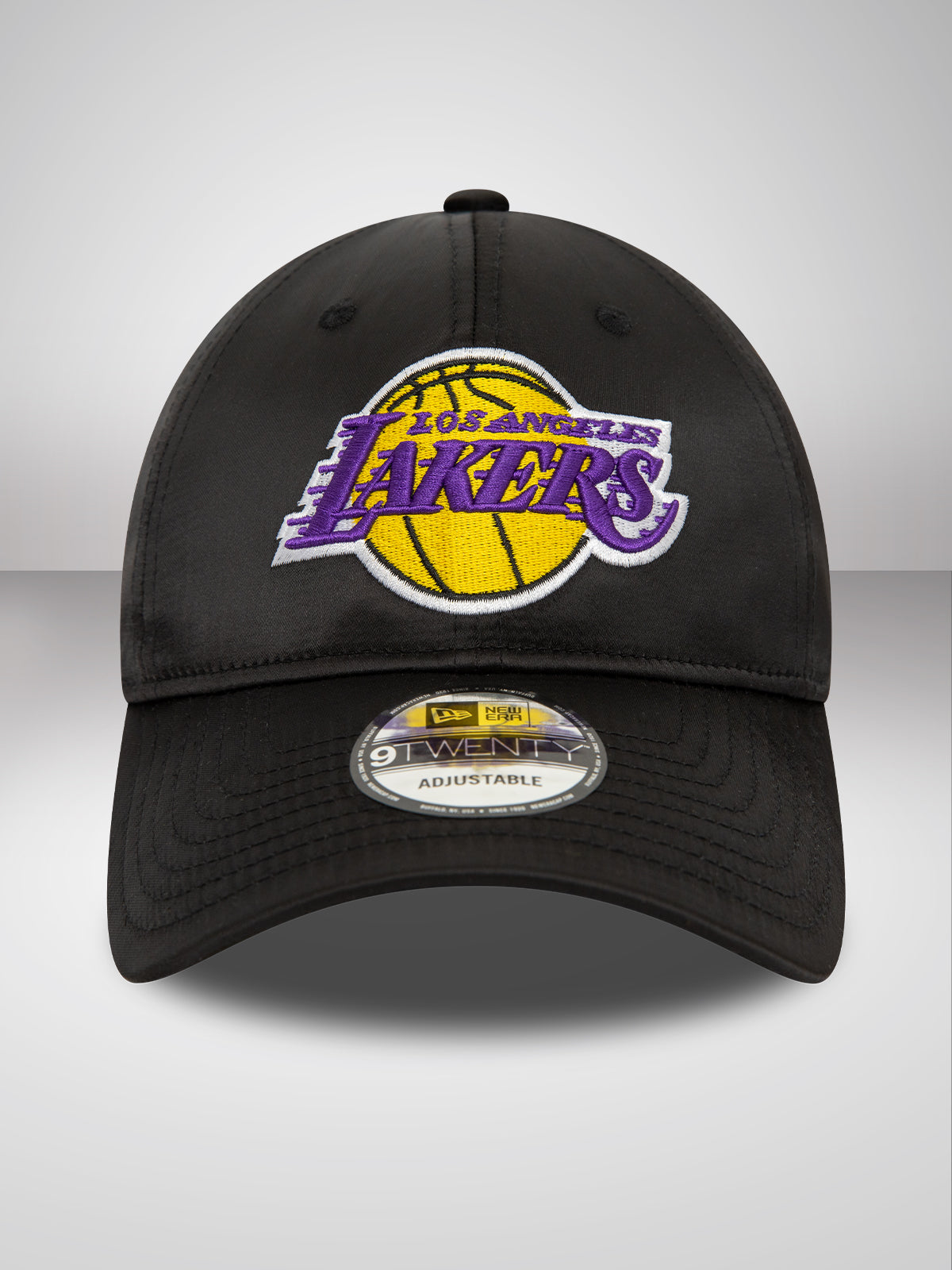 Los Angeles Lakers NBA Satin Black 9TWENTY Adjustable Cap