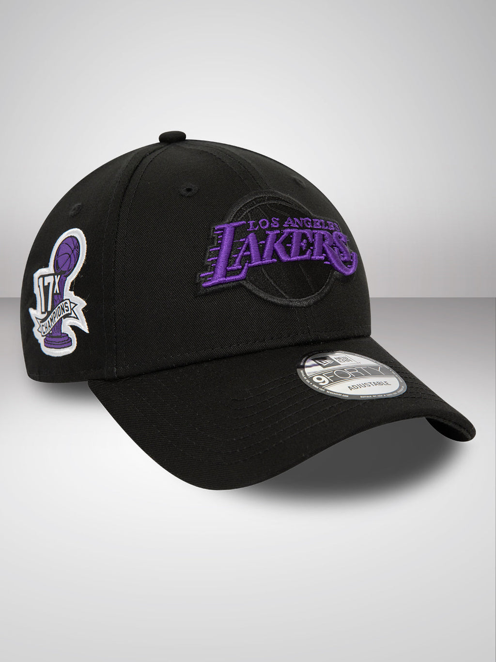 Los Angeles Lakers NBA Side Patch Black 9FORTY Adjustable Cap