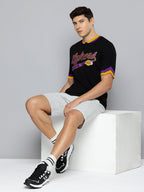 Los Angeles Lakers Bomber Henley Black