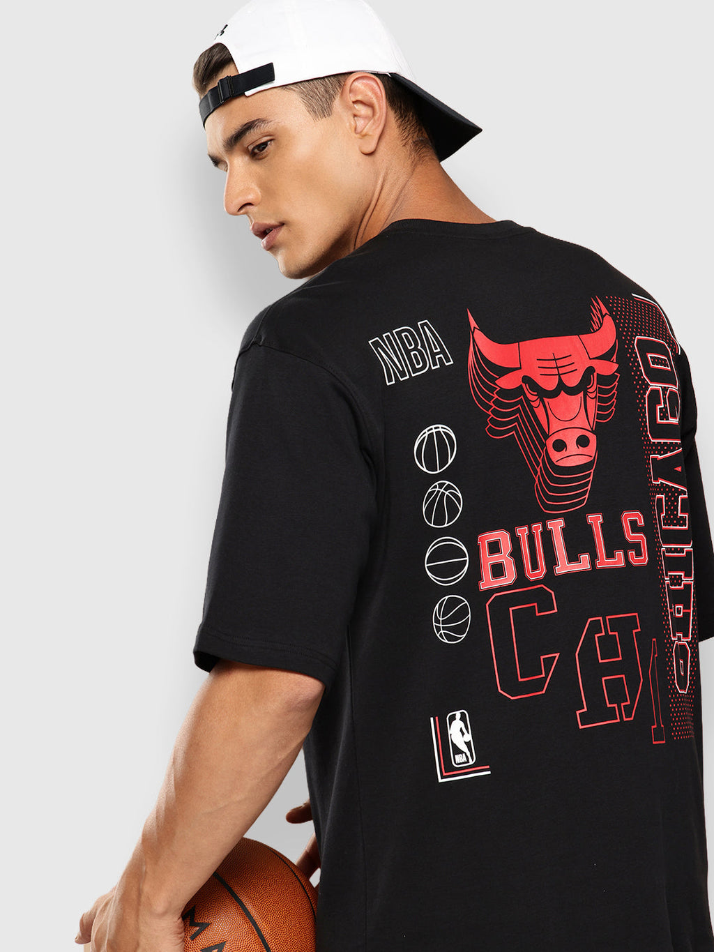 Chicago Bulls Midnight Black Oversized T-Shirt