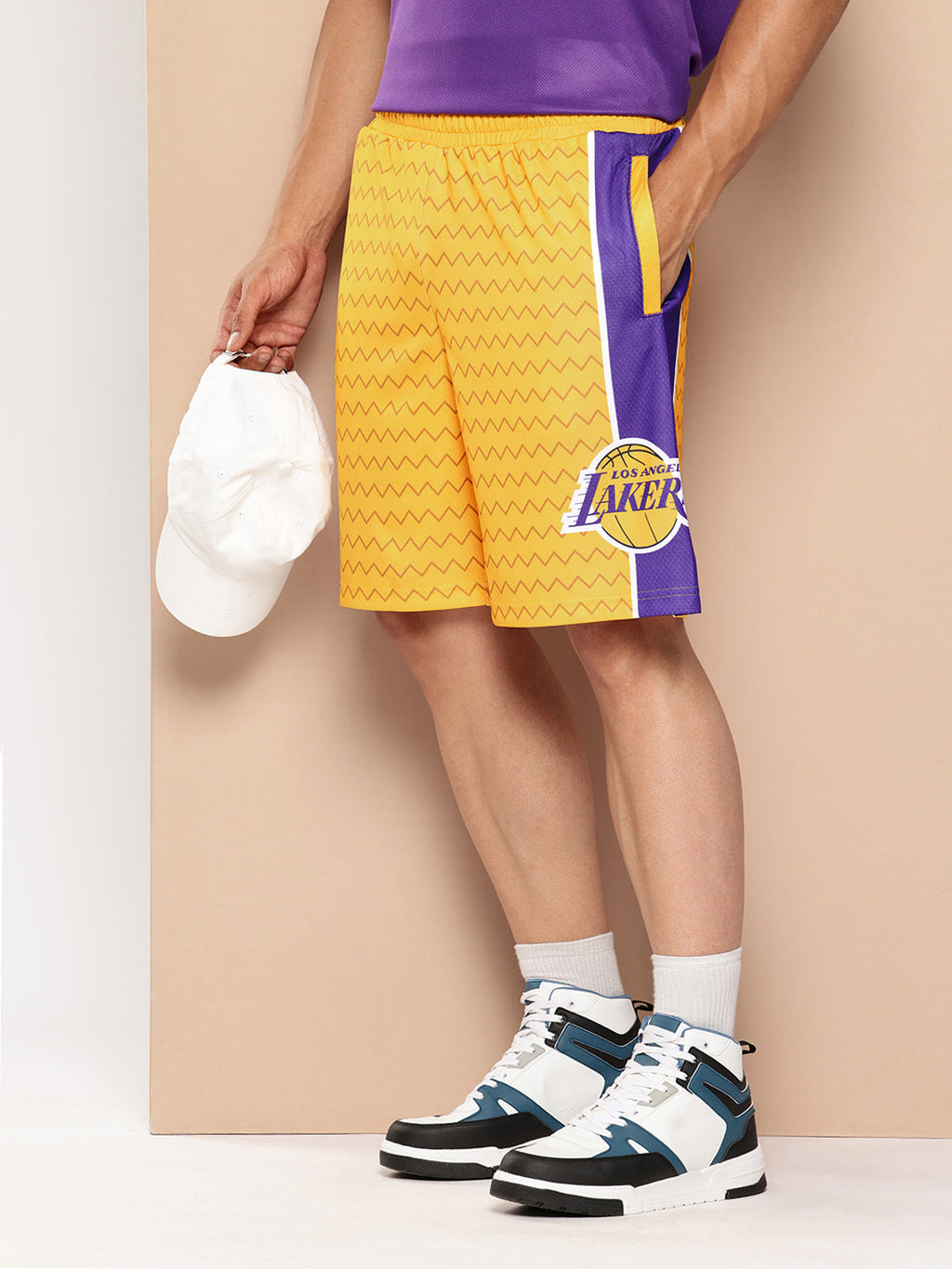 Los Angeles Lakers Game Day Shorts Yellow