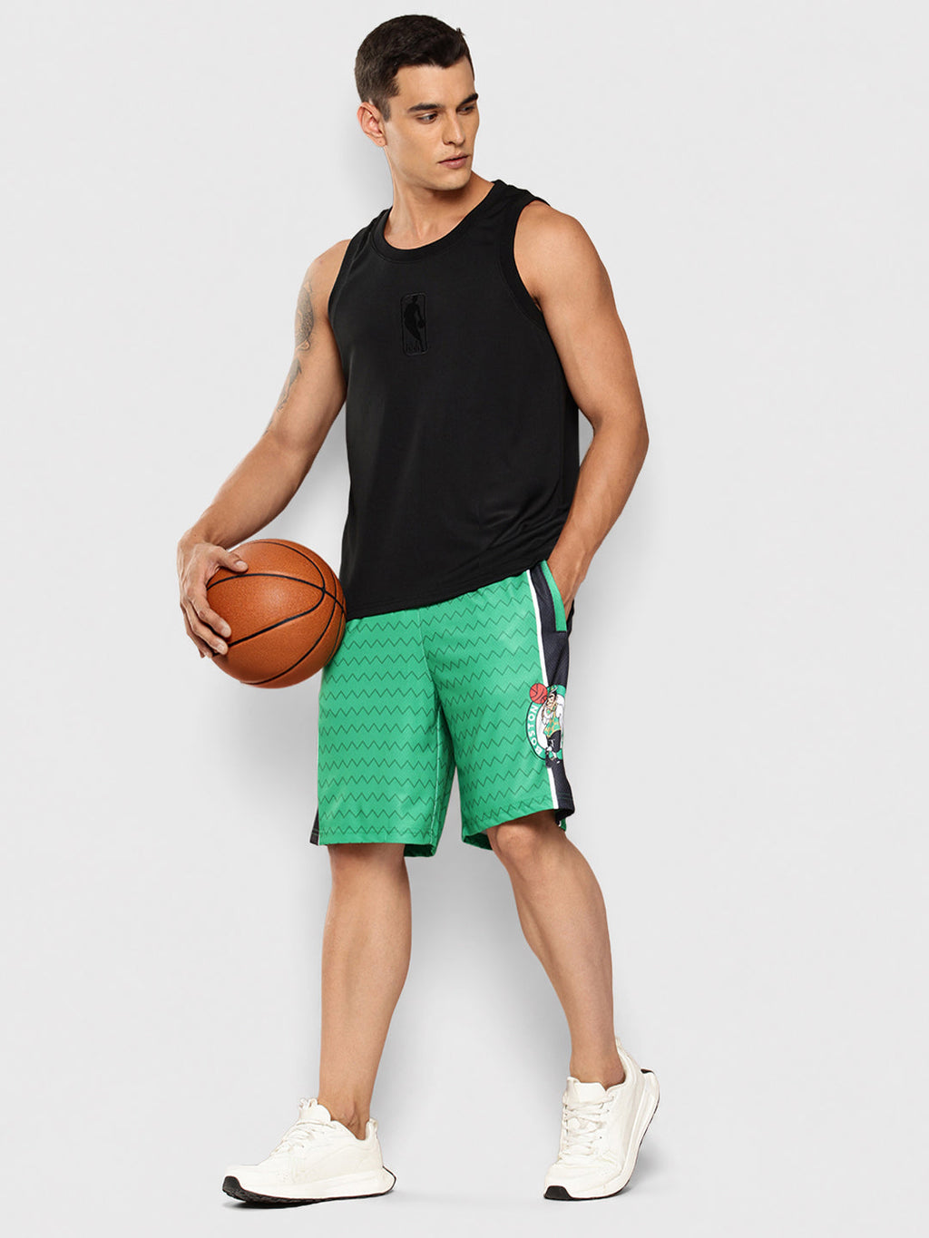 NBA Logoman Tonal Sleeveless T-Shirt Black
