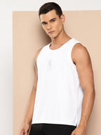 NBA Logoman Tonal Sleeveless T-Shirt White