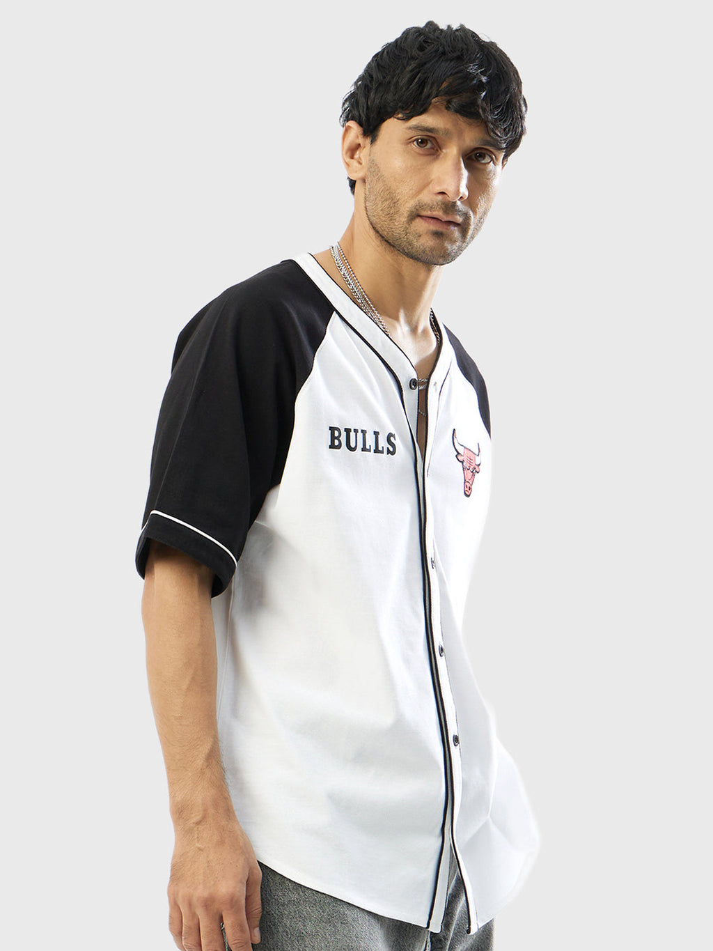 Chicago Bulls Knit Baseball Shirt