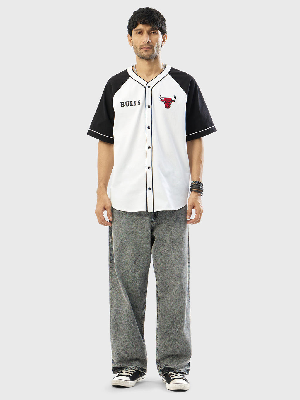 Chicago Bulls Knit Baseball Shirt