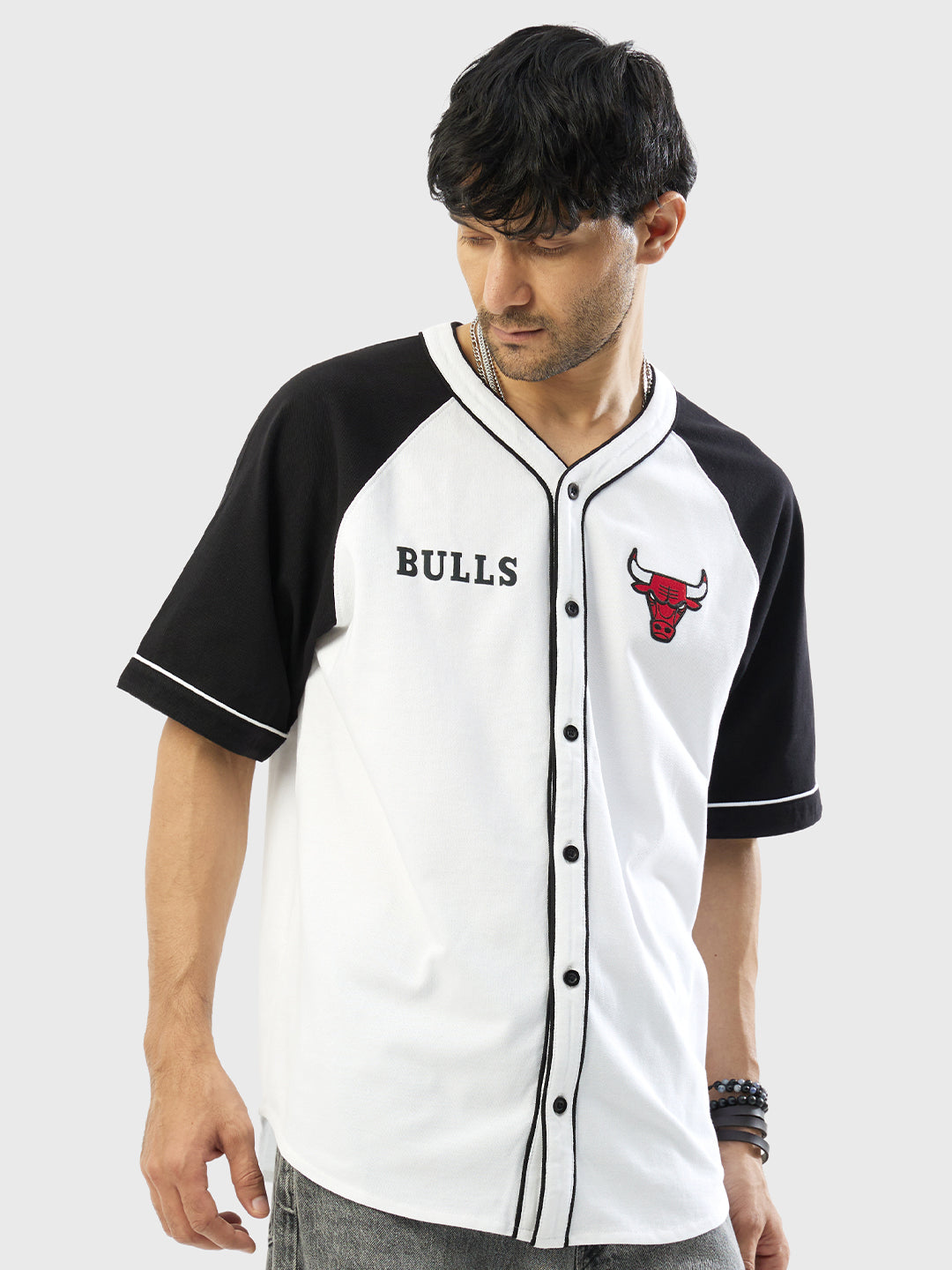 Chicago Bulls Knit Baseball Shirt