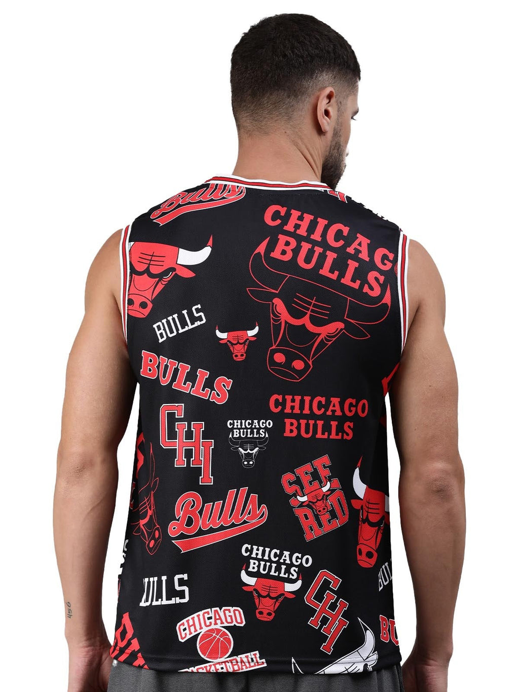 Chicago Bulls Logo Mash Sleeveless T-Shirt