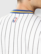 Golden State Warriors Striped Oversized T-Shirt White