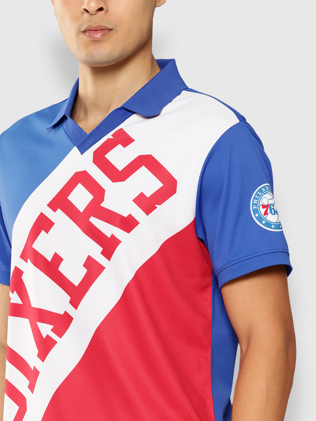 Philadelphia 76ers Wordmark Oversized Polo