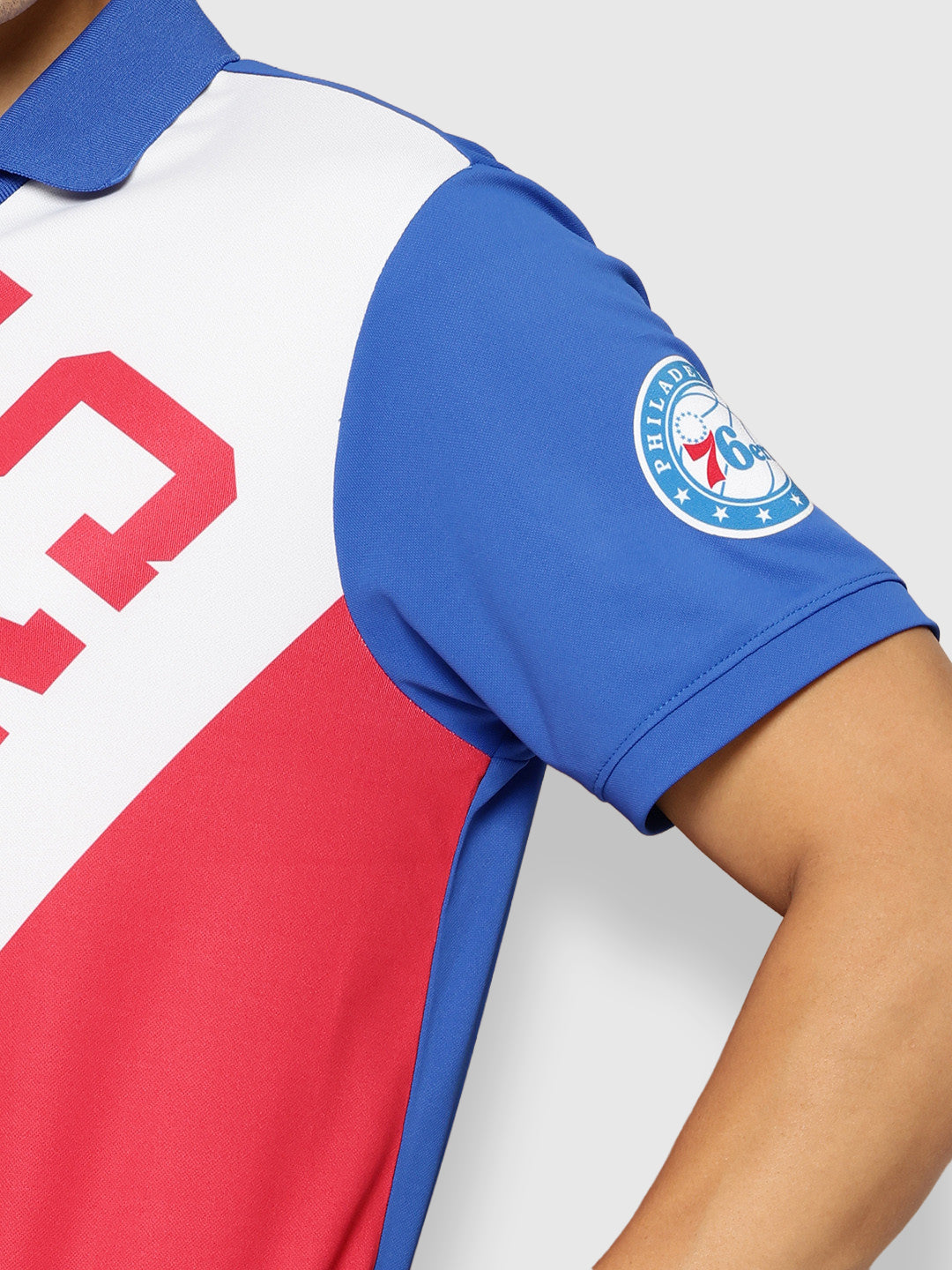 Philadelphia 76ers Wordmark Oversized Polo