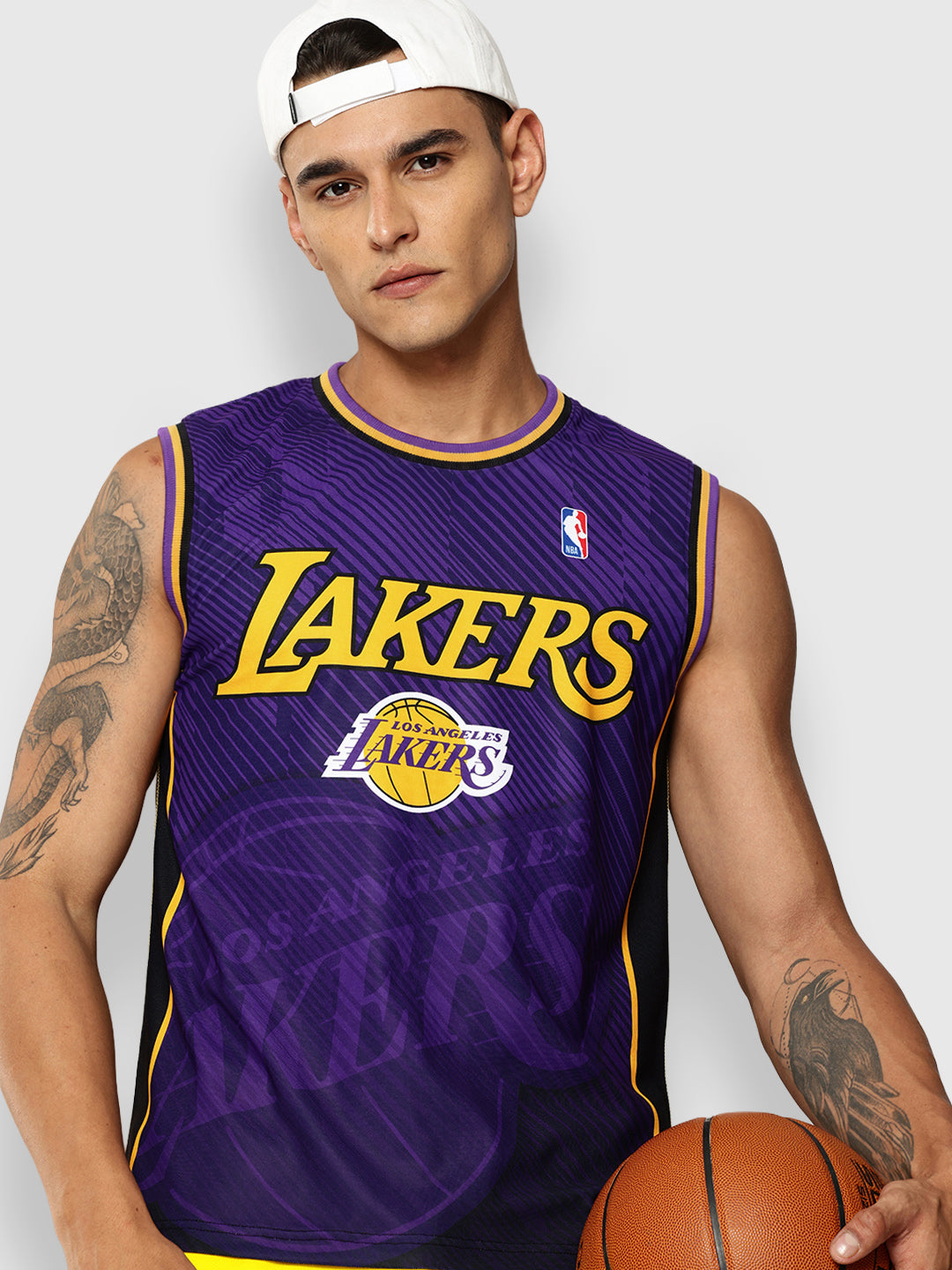 Los Angeles Lakers Game Day Sleeveless T-Shirt Purple
