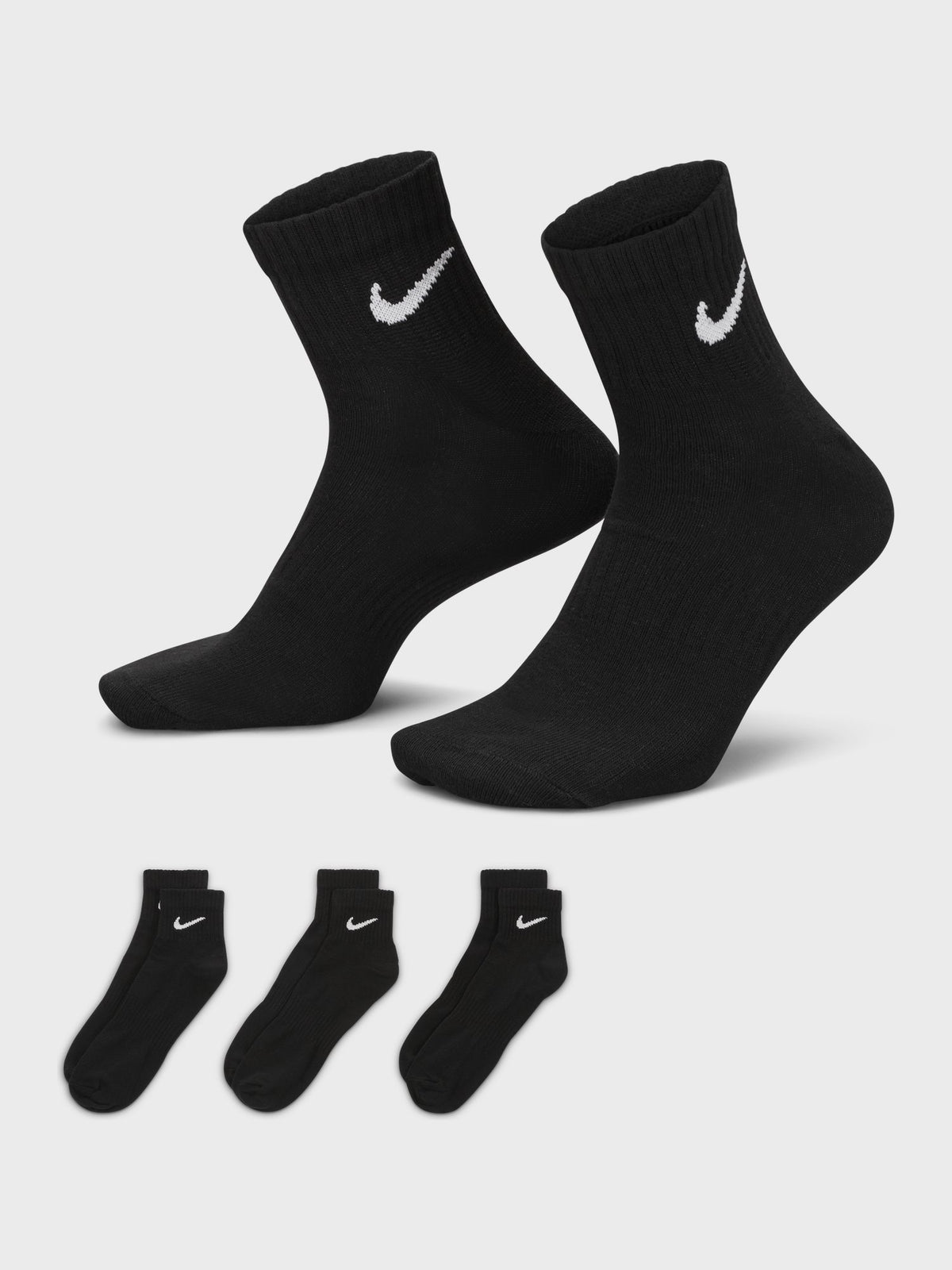 Nike Everyday Lightweight Training Ankle Socks (3 Pairs)