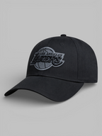 Los Angeles Lakers Monochrome Black Baseball Cap