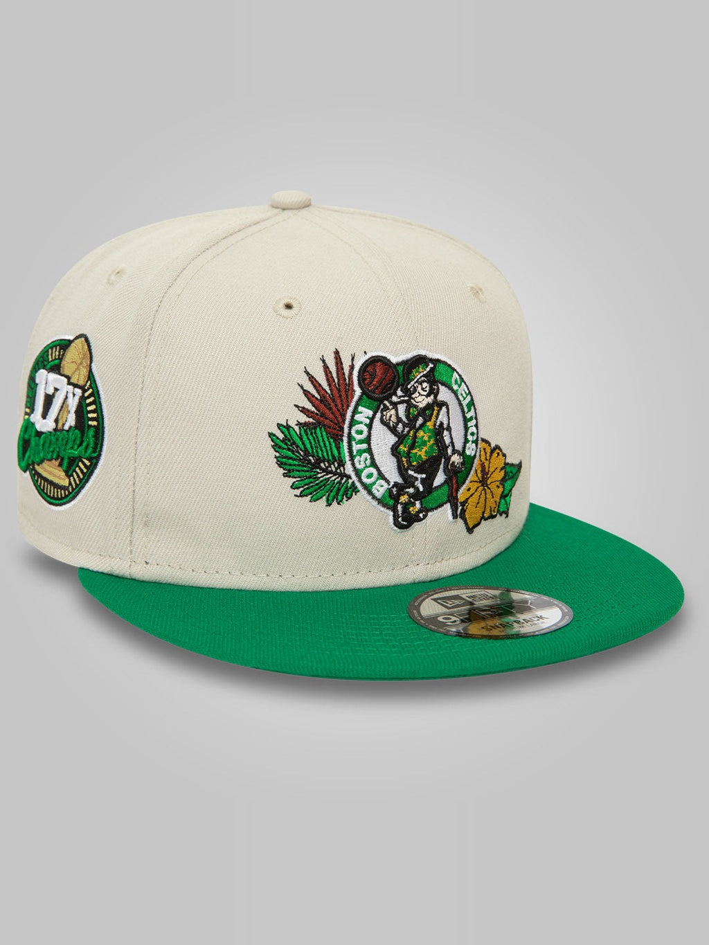 Boston Celtics NBA Floral Stone 9FIFTY Snapback Cap