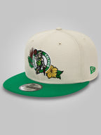 Boston Celtics NBA Floral Stone 9FIFTY Snapback Cap