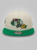 Boston Celtics NBA Floral Stone 9FIFTY Snapback Cap