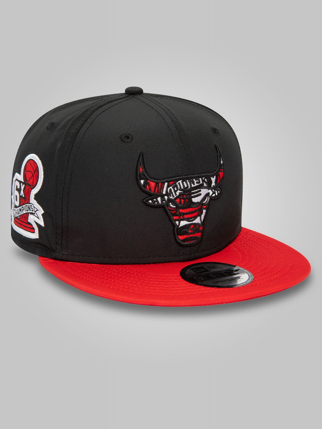 Chicago Bulls Infill Black 9FIFTY Snapback Cap