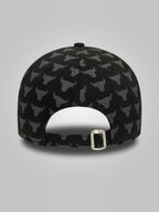 Chicago Bulls Team Monogram Black 9FORTY Adjustable Cap