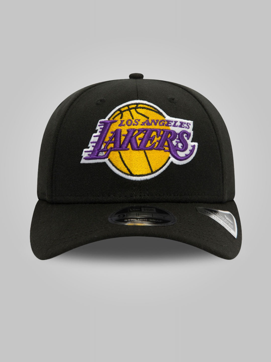 Los Angeles Lakers Black 9FIFTY Stretch Snap Cap