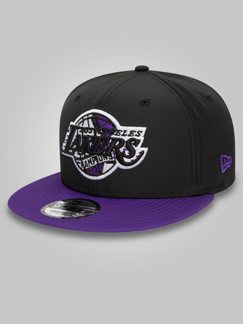 Los Angeles Lakers Infill Black 9FIFTY Snapback Cap