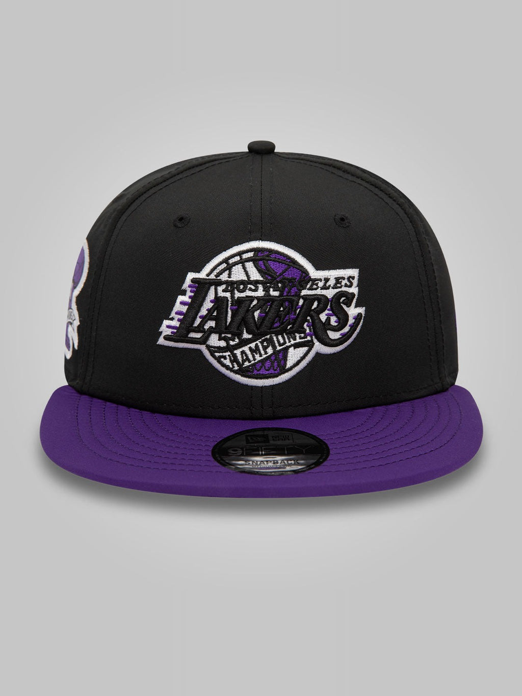 Los Angeles Lakers Infill Black 9FIFTY Snapback Cap