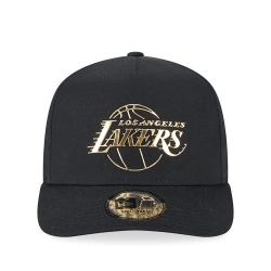 LOS ANGELES LAKERS FOIL PACK A-FRAME TRUCKER CAP 'BLACK'