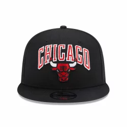 CHICAGO BULLS NBA PATCH 9FIFTY SNAPBACK CAP 'BLACK'