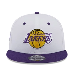 LOS ANGELES LAKERS WHITE CROWN PATCH 9FIFTY SNAPBACK CAP 'WHITE'