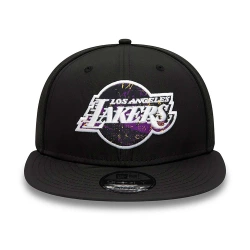 LOS ANGELES LAKERS PRINT INFILL BLACK 9FIFTY SNAPBACK CAP 'BLACK'