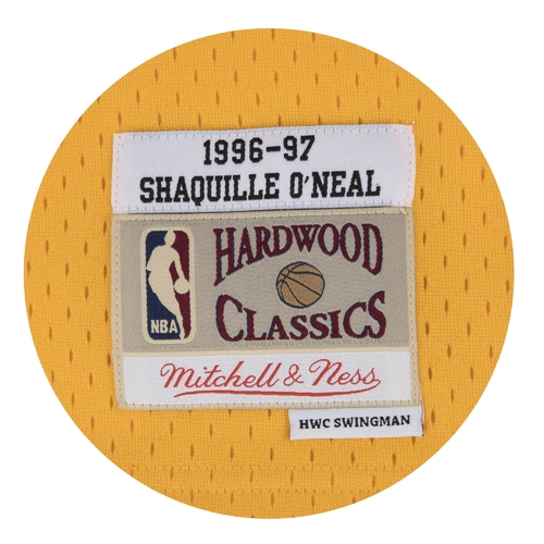 SWINGMAN JERSEY LOS ANGELES LAKERS HOME 1996-97 SHAQUILLE O'NEAL 'YELLOW'