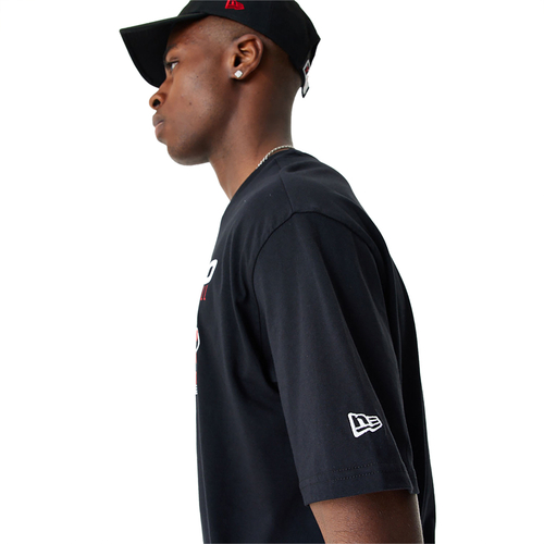 CHICAGO BULLS NBA RETRO GRAPHIC BLACK OVERSIZED T-SHIRT 'BLACK'