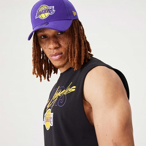 New Era - LOS ANGELES LAKERS NBA SCRIPT ESSENTIAL SLEEVELESS