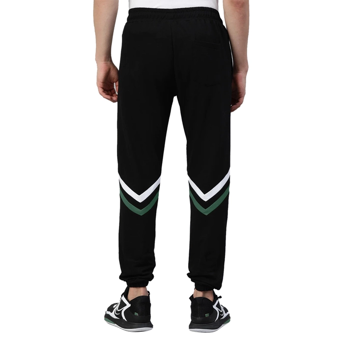 MILWAUKEE BUCKS CONTRAST STRIPE JOGGERS 'BLACK'