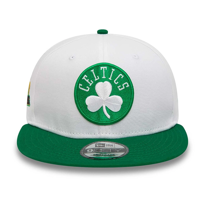BOSTON CELTICS NBA CROWN PATCHES 9FIFTY SNAPBACK CAP 'WHITE'
