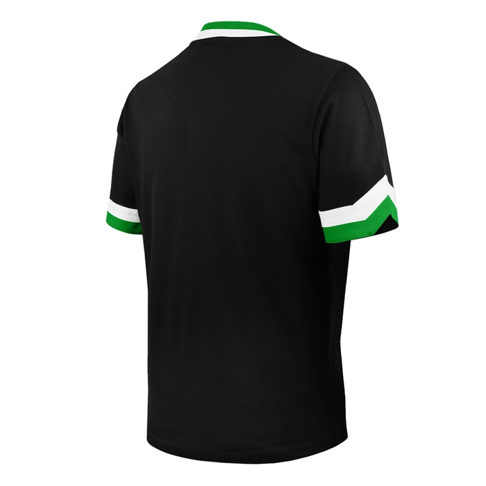 BOSTON CELTICS BOMBER HENLEY T-SHIRT 'BLACK'