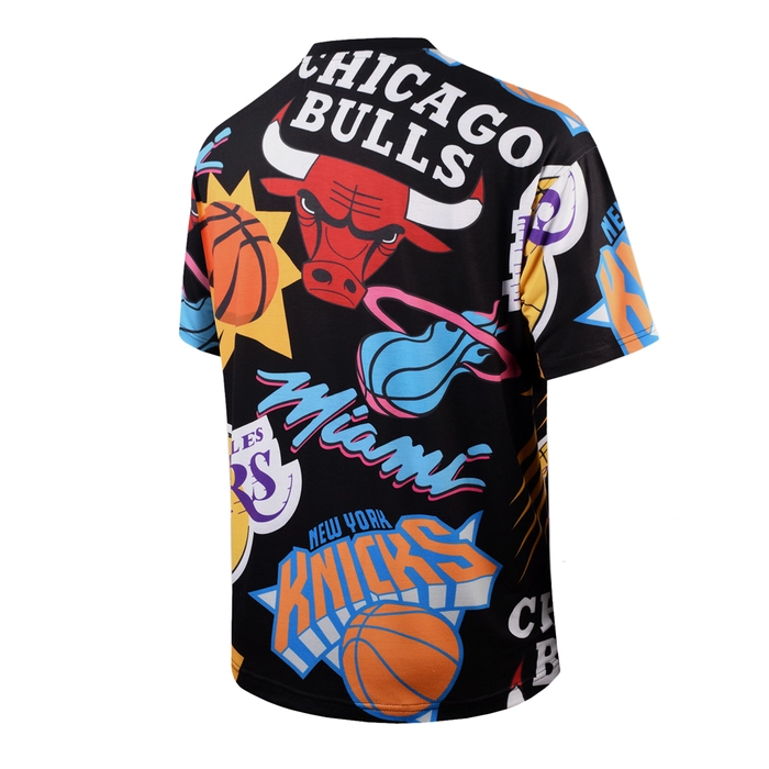 NBA LOGO MASH T-SHIRT 'BLACK'