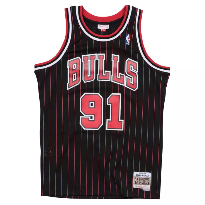 SWINGMAN JERSEY CHICAGO BULLS ALTERNATE 1995-96 DENNIS RODMAN 'BLACK'