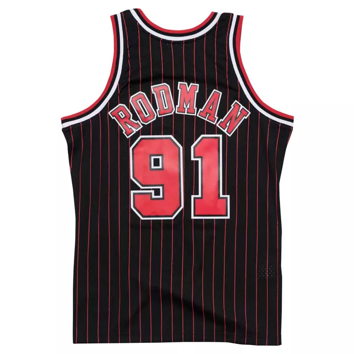 SWINGMAN JERSEY CHICAGO BULLS ALTERNATE 1995-96 DENNIS RODMAN 'BLACK'