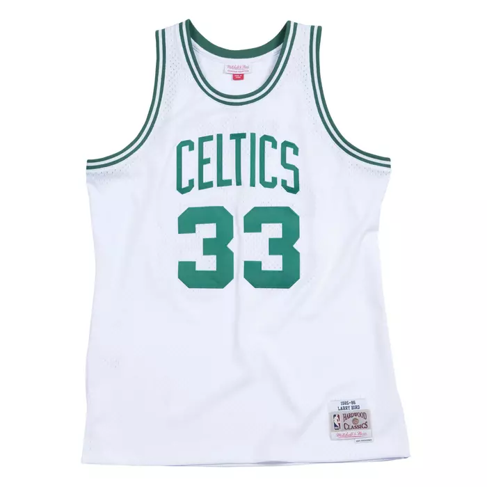 SWINGMAN JERSEY BOSTON CELTICS HOME 1985-86 LARRY BIRD 'WHITE'