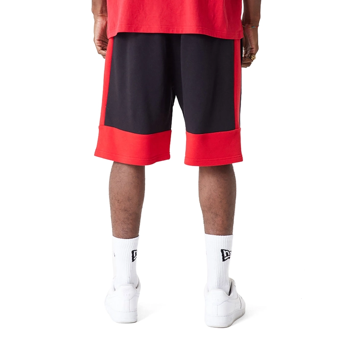CHICAGO BULLS NBA COLOUR BLOCK SHORTS 'BLACK'